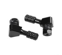 2PCS Valve de pour roue CNC Billet pour aluminium Durables 2PCS(Black) | Angle spécial, gonflage rapide, compatible pour pompe standard, design ergonomique, installation outil