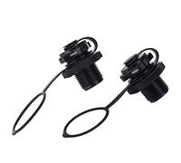 2Pcs Valves d'air Adaptateurs de Soupape Bouchons d'air Spirale Remplacement de Vis Accessoires de Vanne pour Kayak Bateaux Radeau Canoë Pneumatiques Gonflables