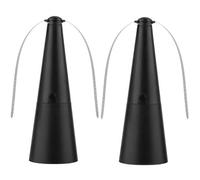 2PCS Ventilateur Anti Mouche De Table Rechargeable, Chasse Mouche De Table, Repousse Mouches, Ventilateur Insectes Table, Anti Mouches pour La Maison Intérieure, Le Patio De Jardin Extérieur, Black