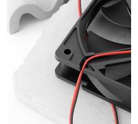 2Pcs Ventilateurs De Refroidissement À Turbine Miniatures 12V 120X120X25Mm Roulements Sans Balais Contenant De L'Huile Pour Carte Mère D'Ordinateur Portable 2 Broches Avec Terminal