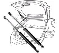 2Pcs Vérins À Gaz de Hayon Coffre pour BMW 7er 730i,iL/735i,iL/740i,iL/750i,iL Sedan(E32)(No #51241908431)-25.7cm, Verin Hydraulique de Coffre Vérins à Gaz de Coffre Ressort de Levage