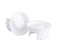 2pcs Verre Blanc Chaud/Froid Couvercle Eau Carafe Couverture De Qualité Alimentaire en Plastique Anti-poussière pour Leakproof Couvercles Bouchons en Verre Bistro Pitcher Blanc