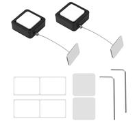 2pcs Verrouillage de la Télécommande Rétractables, 2m Réglables Laisse pour Télécommande de Télévision pour Manettes Jeu Tablettes Salle d'Exposition Bureau Maison