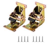 2pcs Verrouillage Des Charnières Pliantes Dissimulées Pour Les Armoires Porte En Fer Robuste Meuble Portable Matériel Meubles D'installation Faciles