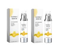 2PCS Vitamin C Brightening Essence Reduce Melanin Fade Fine Lines Repair Skin Barriers Remove Dullness Moisturize Serum