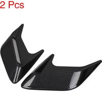 2pcs Voiture Air Flux Prise Air Conduit Capot Fibre Carbone Modèle Aspect Autocollant
