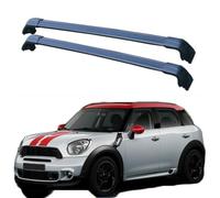 2PCS Voiture Aluminium Porte-Bagages, pour Cooper Countryman R60 4 2011-2016, Aluminium Rails Voyage Toit Porte Bagages Transport Accessoires,A-Black