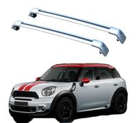 2PCS Voiture Aluminium Porte-Bagages, pour Cooper Countryman R60 4 2011-2016, Aluminium Rails Voyage Toit Porte Bagages Transport Accessoires,C-Silvery