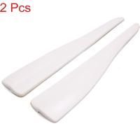 2pcs Voiture blanche bord porte latérale bande garde protecteur anti-rayures