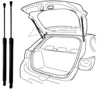 2Pcs Voiture Coffre Vérins à Gaz pour Hyundai Santa Fe 2013 2014 SUV 81771-2W000, 81771-4Z000, 81781-4Z000, 6878, 785370, Hayon Arrière Vérins Gaz Ressort Tige Hayon Choc Ascenseur Barre Support
