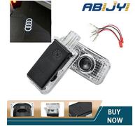 2pcs voiture LED de porte Logo Laser Light Projecteur Ghost Shadow Light Lumière pour Audi A3 A4 A5 A6 A7 A8 S3 S4 S7 RS B4 B5