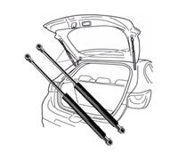 2Pcs Voiture Verin Hydraulique De Coffre pour Saab 900 Hatchback 1994-1998(OEM-SG218006)-56.7cm, Vérin à Gaz de Hayon de Voiture Voiture VéRins À Gaz Hayon Accessoires