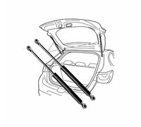2Pcs Voiture Verin Hydraulique de Coffre pour Toyota Verso (AR20) 2009-2018, Verin Gaz de Hayon Amortisseur Gaz Support Ressort Accessoires