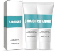 2Pcs Wadexr Hair Straightening Cream,Silk & Keratin Hair Straightening Cream,Nourishing Fast Smoothing Collagen Hair Straightener Cream for Curly Hair