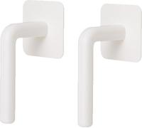 2pcs Wall Mount Paper Towel Holder No Drilling Easy Installation Towel Roll Stand Space Saving Tissue Roll Holder for Kitchen Bathroom