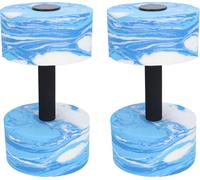 2pcs Water Dumbbell Eva Aerobic Gewichte Starke Auftriebswanderung Hanteln für Sport