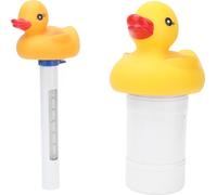 2Pcs Water Thermometer Set High Temperature Resistant Pool Chlorine Dispenser for Pond Swimming Pool (Jeu de thermomètres à eau)