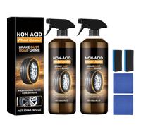 2Pcs Wheelblaze Wheel Cleaner,Wheel Blaze Versatile and Powerful Rust Converter,Car Tire Rubber Cleaner,Quick Polish & Refurbishment,Turn Filthy Wheel into Instant Shine