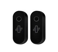 2Pcs WiFi Vibration Sensor Alarm Wireless Vibration Detector Alert Real- Activity & Shock Detection Black