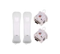 2PCS Wii Motion plus QUMOX pour manette Wiimote Nintendo Wii Blanc QUMOX® G