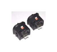 2PCS Wii Motion plus pour manette Wiimote Nintendo Wii Noire QUMOX