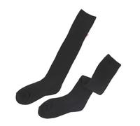 2PCS Winter Knee Long Socks Warm Longer Stocking Compression Terry Cycling Cotton Thicken Sokken Pour Filles et Femmes(Black)