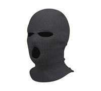 2Pcs Winter Men Hat Mask 3 Hole Full Face Ski Cap for Skiing pour Sports Ski Extérieur(Grey)