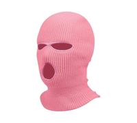 2Pcs Winter Men Hat Mask 3 Hole Full Face Ski Cap for Skiing pour Sports Ski Extérieur(Pink)