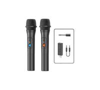 2pcs Wireless Microphone System Kits Usb Receiver Handheld Home Party Smart Tv Speaker Singing Mic