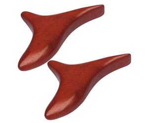 2Pcs Wood Gua Sha Board Set, Foot Point & Facial Massage Tool, Reusable Scraping Board for Relaxation and Wellness bâton de massage