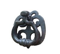 2pcs Wrought Iron Vintage Door Knocker Pour Porte