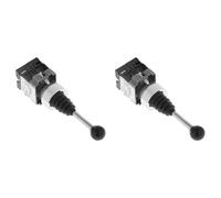 2pcs XD2PA22CR 2NO, Interrupteur à Joystick momentané à 2 Positions pour Contrôle Industriel avec Manchon en Caoutchouc pour Circuits AC 50 Hz et DC