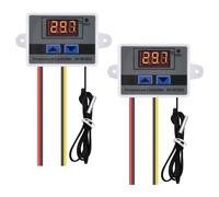 2pcs Xh-W3001 Régulateur De Température Numérique Avec Capteur Ac110v-220v Thermostat Commutateur Chauffage Refroidissement