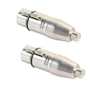 2Pcs XLR to RCA Adapter, RCA Female to XLR Female Adapter Jack Plug Adapter