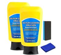 2Pcs Zealburst Car Glass Cleaners,Fast Acting Coating Agent Glass Cleaner,Oil Film Cleaning Emulsion,Windshield Rearview Mirror Cleaning