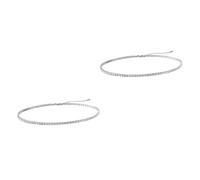 2pcs Zircon Necklace White Gem Diamond Women's