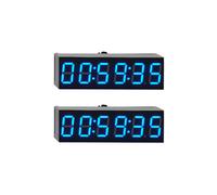 2pièces 0,36 Pouce 6 Bits Horloge LED Horloge Électronique Numérique avec Deuxième Module D'Affichage Mise Hors Tension Mémoire Réglage de la