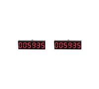 2pièces 0,36 Pouce 6 Bits Horloge LED Horloge Électronique Numérique avec Deuxième Module D'Affichage Mise Hors Tension Mémoire Réglage de la