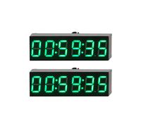 2pièces 0,36 Pouces 6 Bits Horloge LED Horloge Électronique Numérique avec Deuxième Module D'Affichage Mise Hors Tension Mémoire Réglage de la
