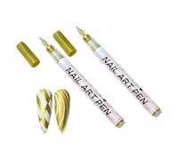 2Pièces 12 Couleurs 3D Stylo Nail Art Graffiti Pen, 0,5mm Stylo Vernis À Ongles Pointes Fines, DIY Manucure Décoration Dotting Pen Beauté Orner Outils De Manucure