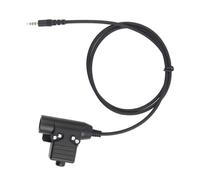 2Pièces Adaptateur Casque Radio Militaire Ptt U94 Noir Durable