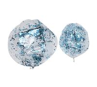 2Pièces Balles de Gonflables Boules Transparentes Paillettes pour Jeux pour Piscine Fêtes