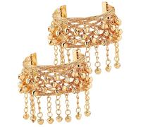 2Pièces Bracelet de Bras Cloche pour Danse Ventre Accessoire de Performance
