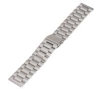 2Pièces Bracelet Montre Acier Inoxydable Argent Band Compatible