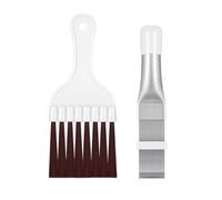 2Pièces Brosse Nettoyage pour Climatisation,Nettoyant de Maison Climatiseur Kit Ailettes Peigne Condenseur,du Linge Seche Condensation ac Brosses Brush Chauffe-Eau Climatiseurs,pour Conditioner Cleani