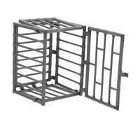2Pièces Cage Miniature DIY pour Animaux Accessoire de Bricolage pour Décoration de Mini Fosse Miniature pour Modèles Scientifiques