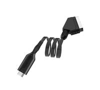 2pièces Convertisseur Scart Vers Adaptateur Vidéo Audio Pour Tv Vhs Et Dvd Signal Analogique à Numérique Installation Facile Et Fiable