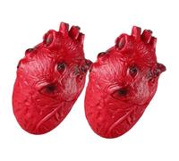 2Pièces Décorations Halloween Effrayantes Accessoires Cœurs Artificiels pour Accessoires de Fête Horribles pour Atmosphère Terrifiante