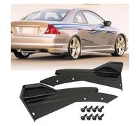 2Pièces Diffuseur de Pare-Chocs Arrière de Voiture pour Volkswagen Passat 2005-2010 B6, Protecteur Canard séparateur Jupe d'aile latérale Automatique,A-Bright Black