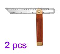 2Pièces Équerre À Onglet Glissante Bois Acier Inox Pour Menuiserie